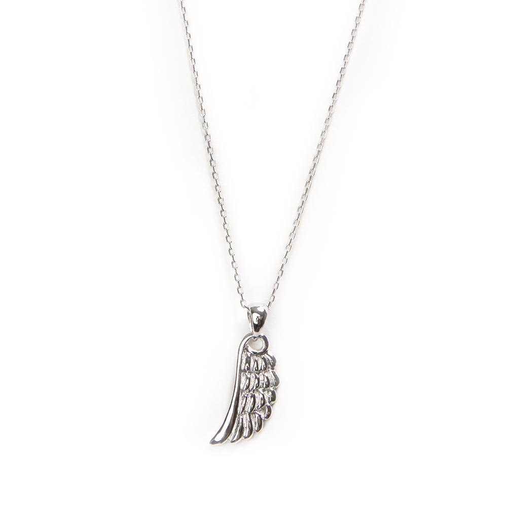 Angel Wing Charm Necklace - Believe Bands